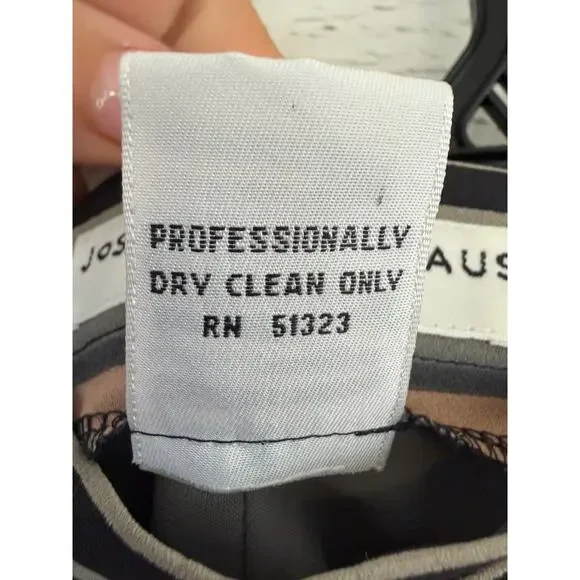 Josephine Chaus Collection Striped Pencil Skirt Size 16 Blush Gray Black Office - Picture 5 of 7